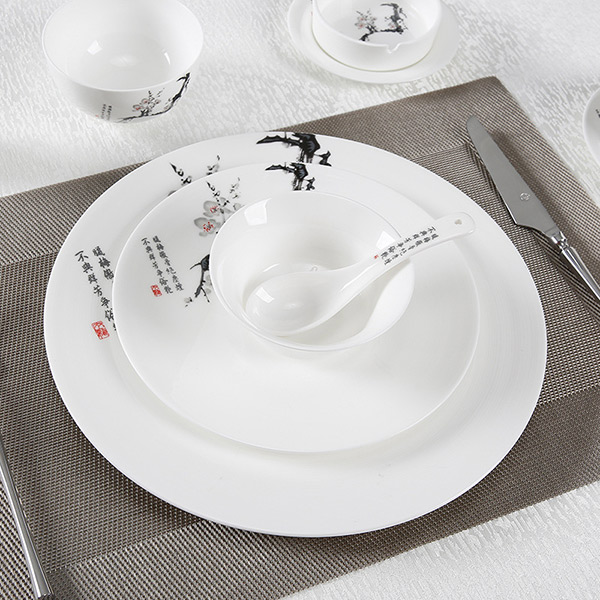 一枝獨秀（xiù）骨瓷擺台餐具
