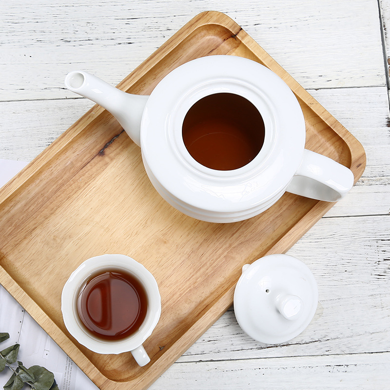 純白現代紋（wén）茶壺