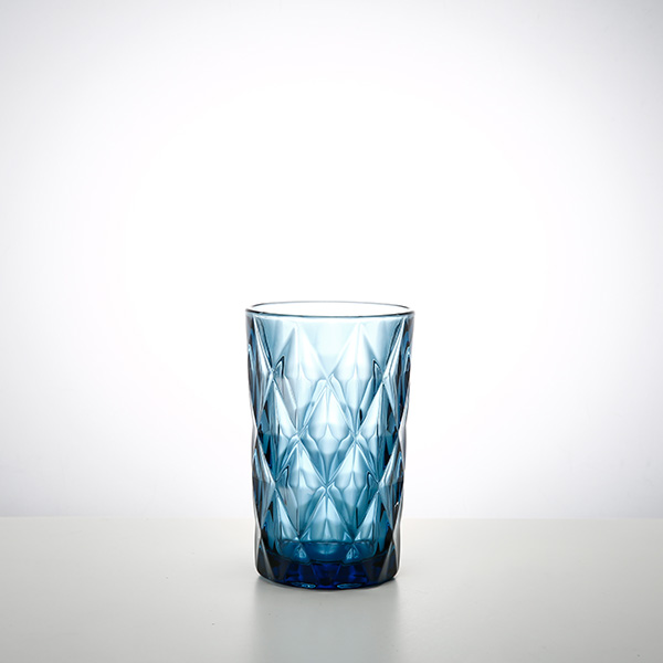 藍色大菱紋水晶杯（bēi）套裝