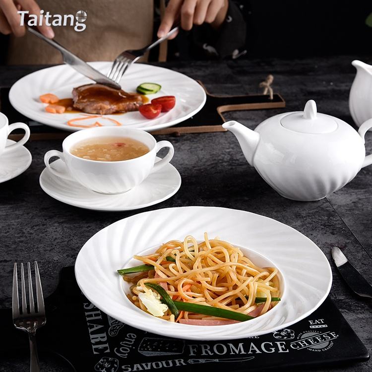 旋風係列-純白陶瓷（cí）餐具